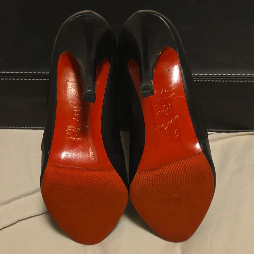 HP! Christian Louboutin D'Orsay Booties- Comes With Dust Bag - Picture 8 of 17